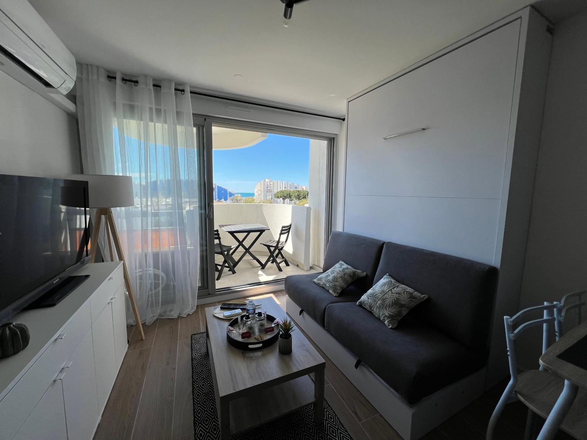 Superbe Studio Cabine Vue Mer 3 Etoiles * La Grande Motte Bagian luar foto