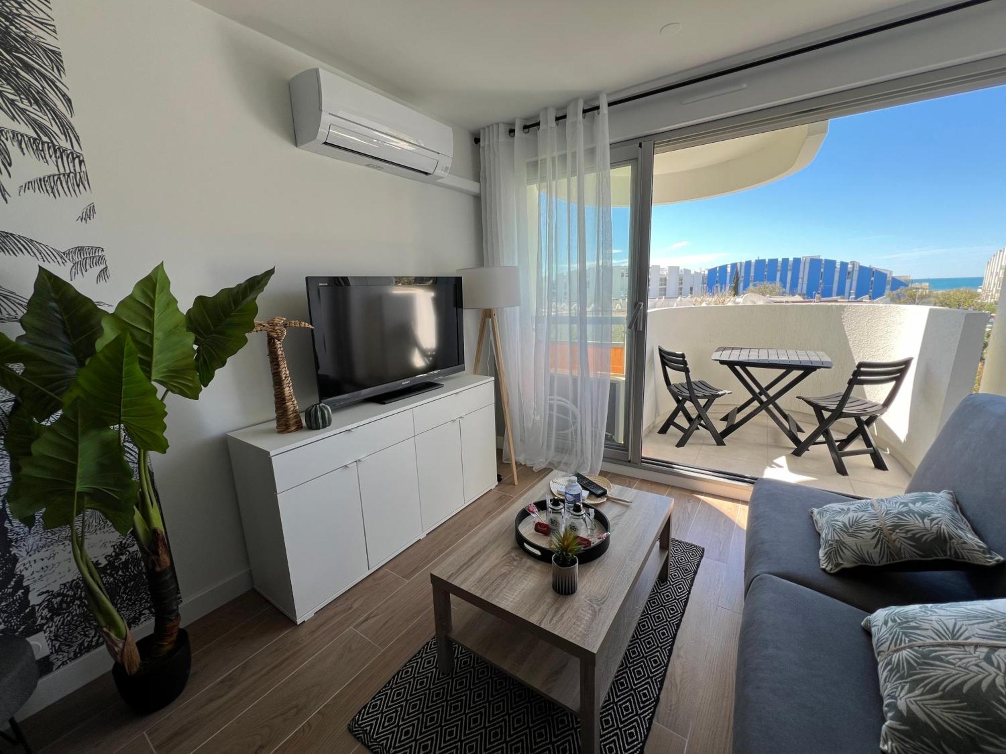 Superbe Studio Cabine Vue Mer 3 Etoiles * La Grande Motte Bagian luar foto